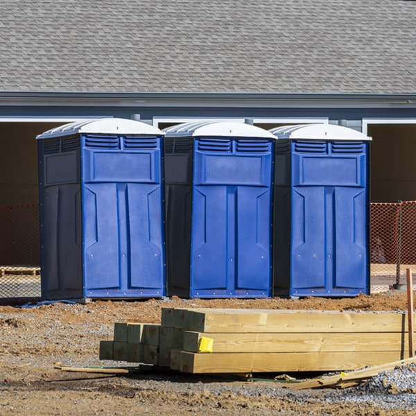 what is the expected delivery and pickup timeframe for the portable toilets in Medina WA